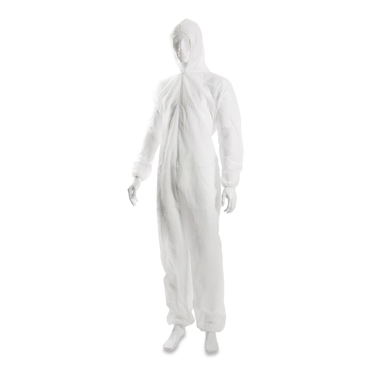 DOTCH® PP-50 Hooded coverall, white, M