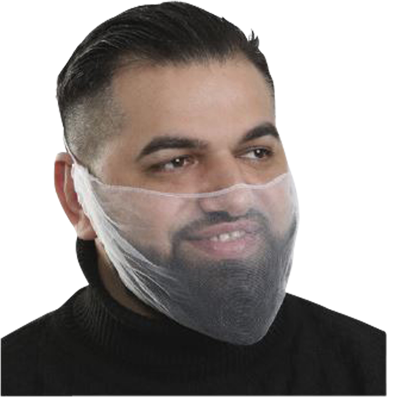 Solida Protection de barbe Micro-Mesh blanc détectable L Solida Protection de barbe Micro-Mesh blanc détectable L