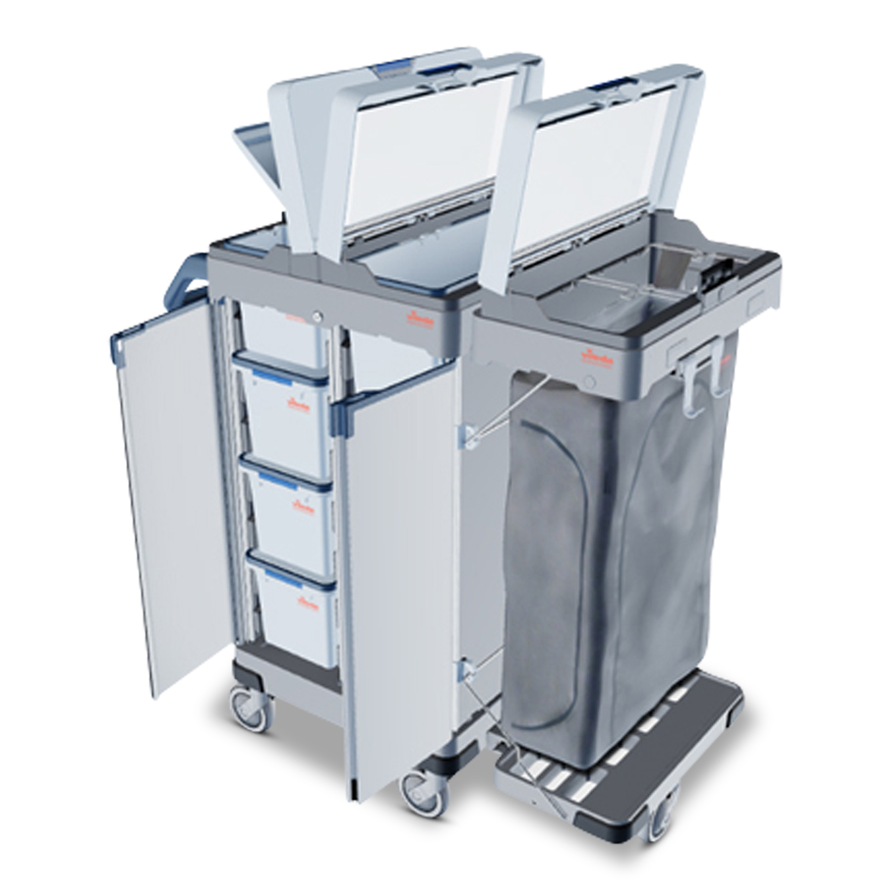 Origo 2 CX Chariot milieu hospitalier avec couvercle de rangement