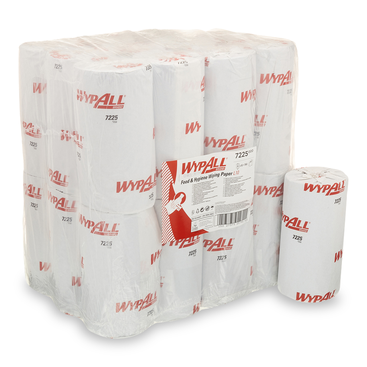 WypAll® L10 Papierwischtuch für Lebensmittel & Hygiene - Kleinrolle / Blau /1-lagig