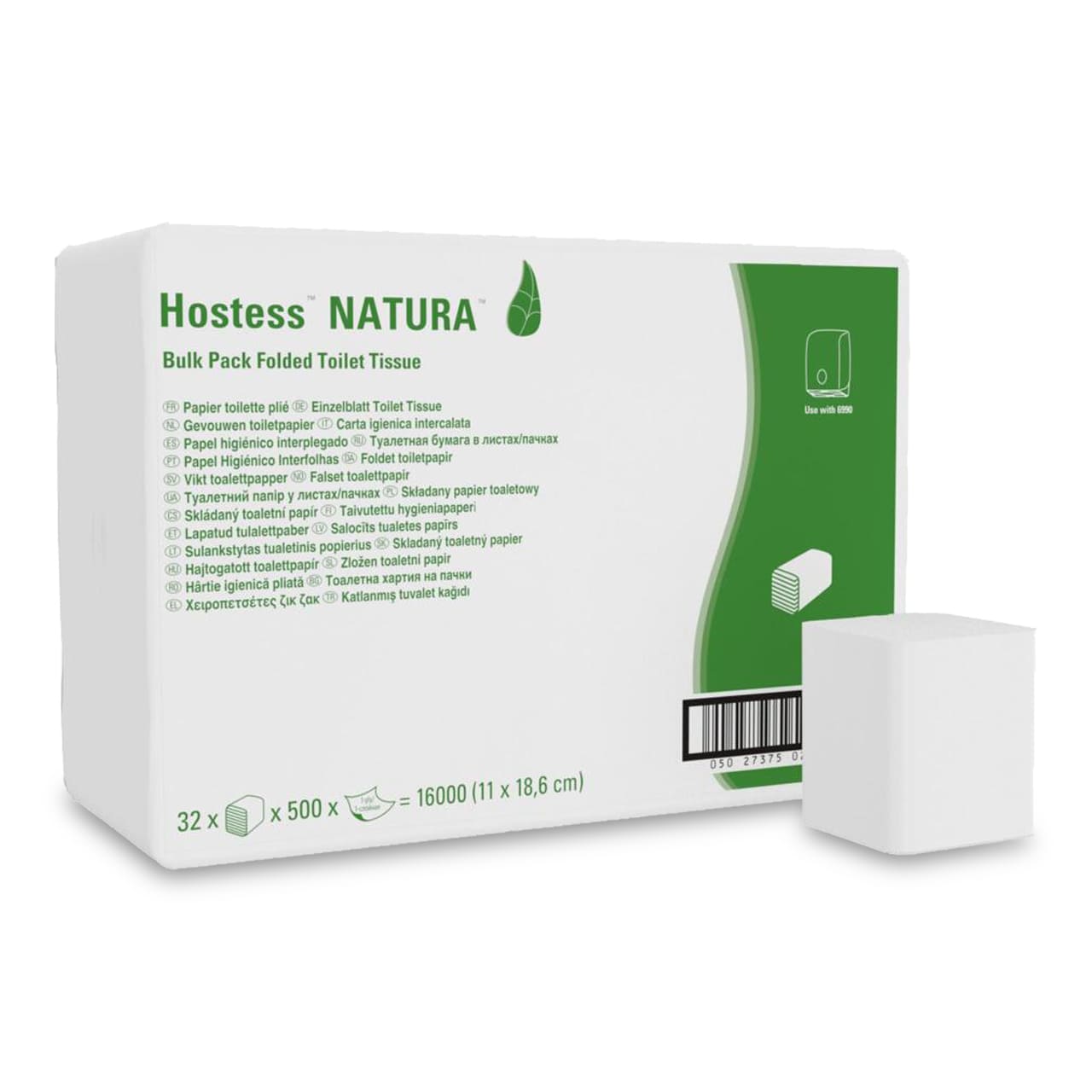 Hostess™ Natura™ WC-Papier - Einzelblattsystem