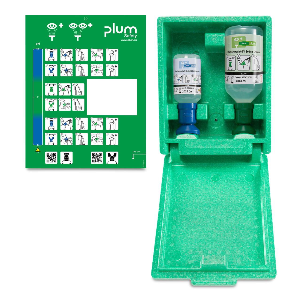 PLUM Station lave-oeil pH Neutral 200/NaCl à 500 parois PLUM Station lave-oeil pH Neutral 200/NaCl à 500 parois